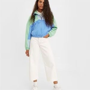 LEVI’S WIDE LEG CROPPED RIBCAGE PANTS